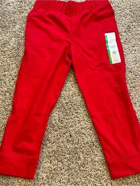 Toddler boys red lightweight joggers wonder nation size 5T nwt